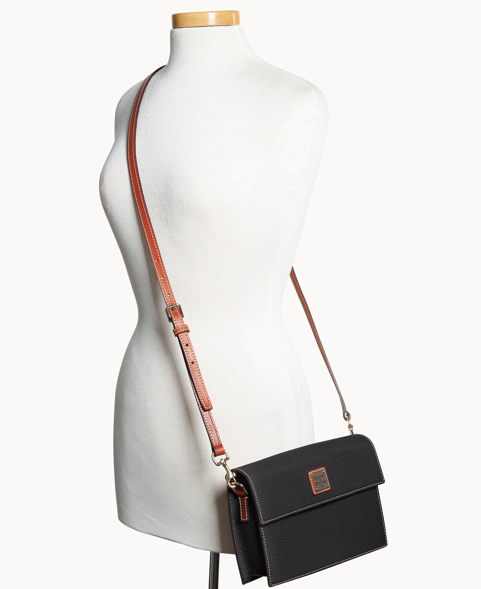 Pebble Grain East West Flap Crossbody - Image 10
