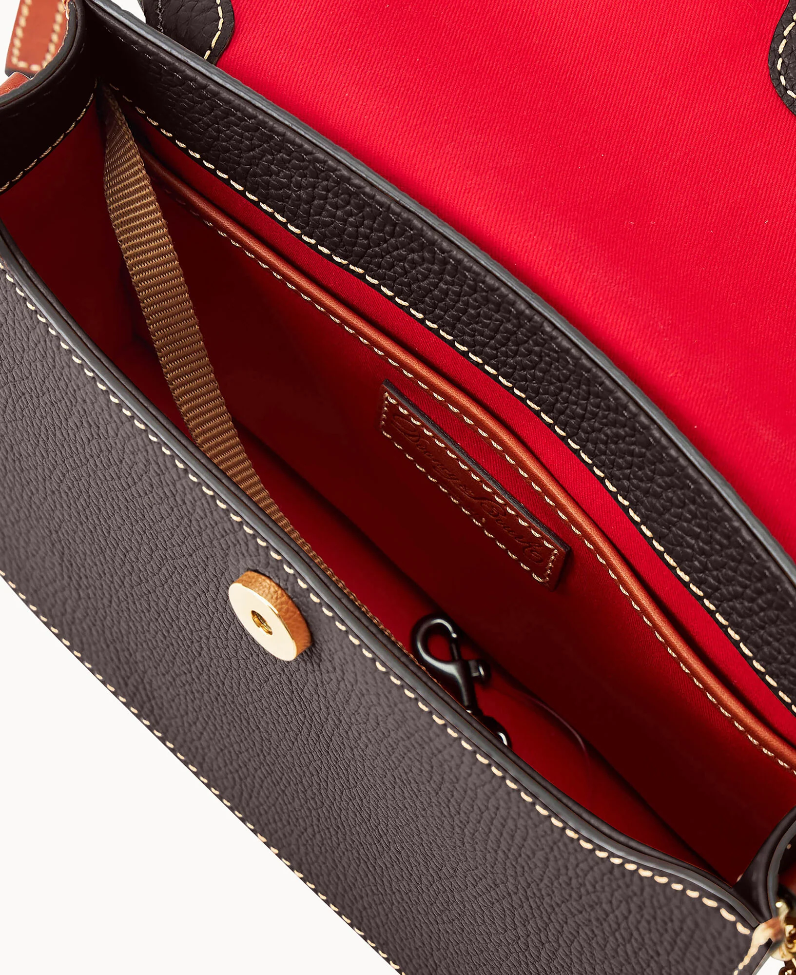 Pebble Grain East West Flap Crossbody - Image 18