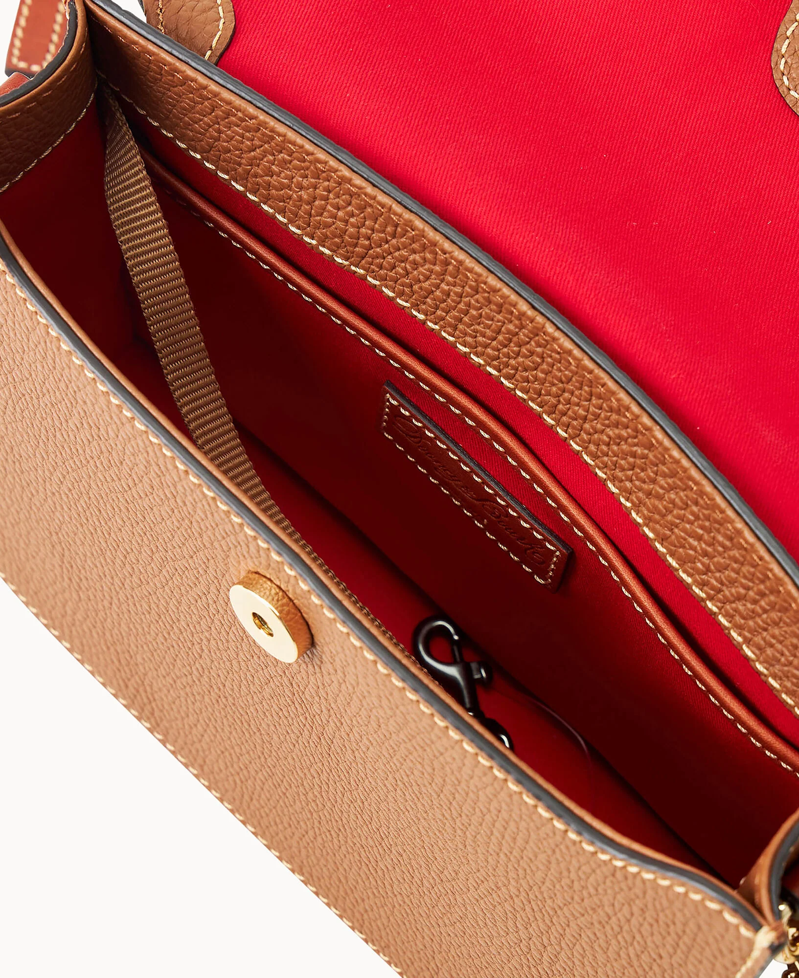 Pebble Grain East West Flap Crossbody - Image 23