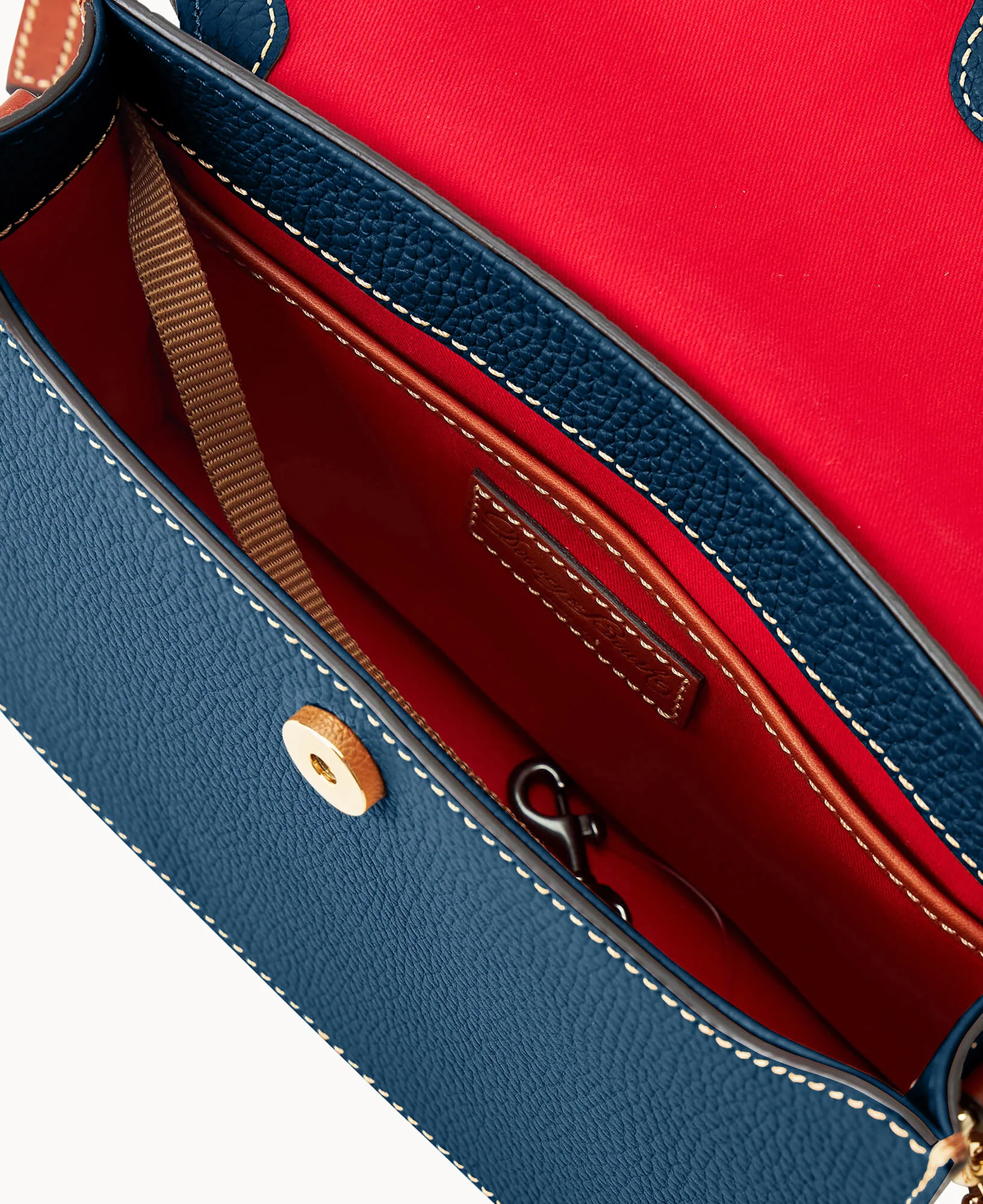 Pebble Grain East West Flap Crossbody - Image 33