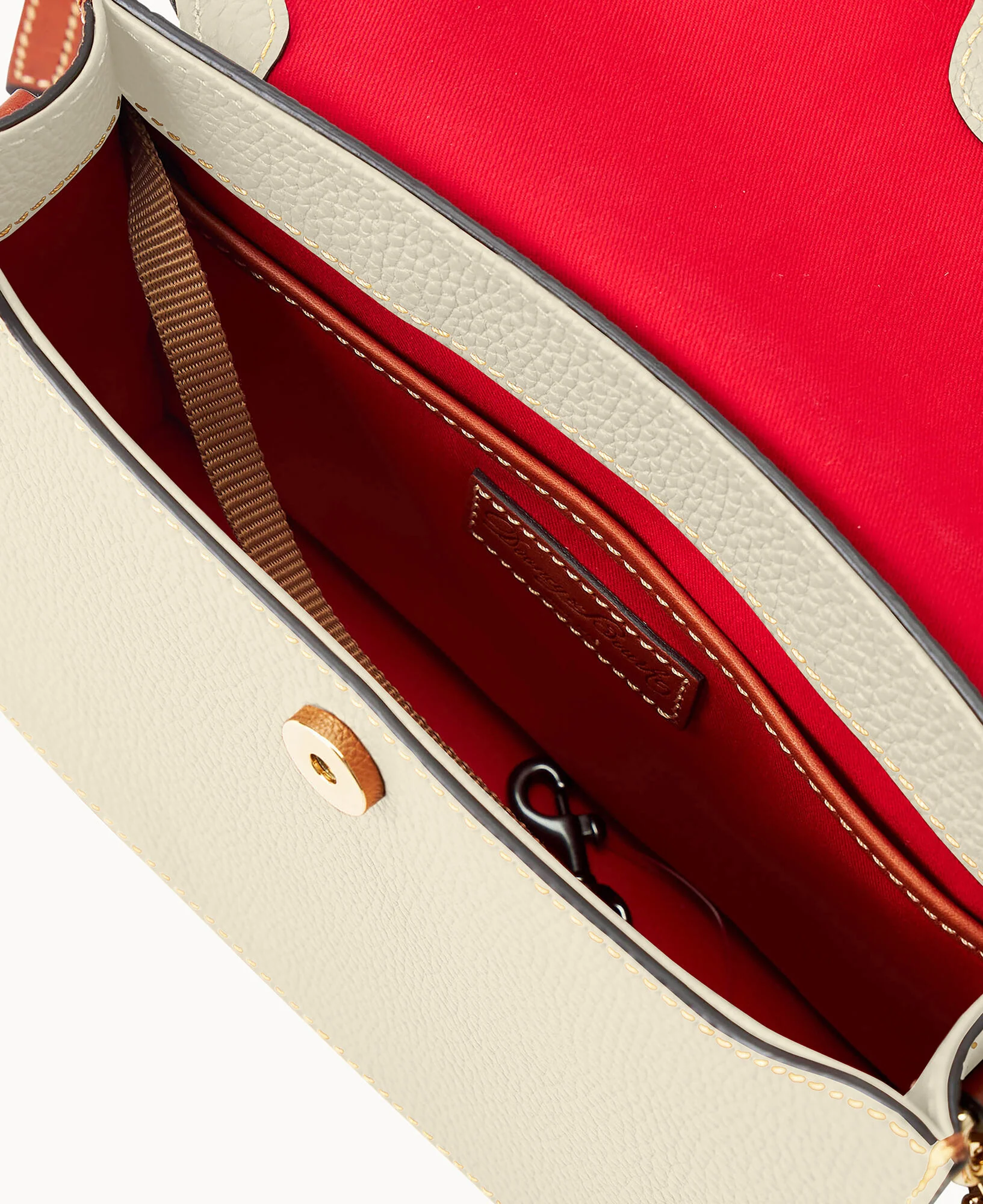 Pebble Grain East West Flap Crossbody - Image 38