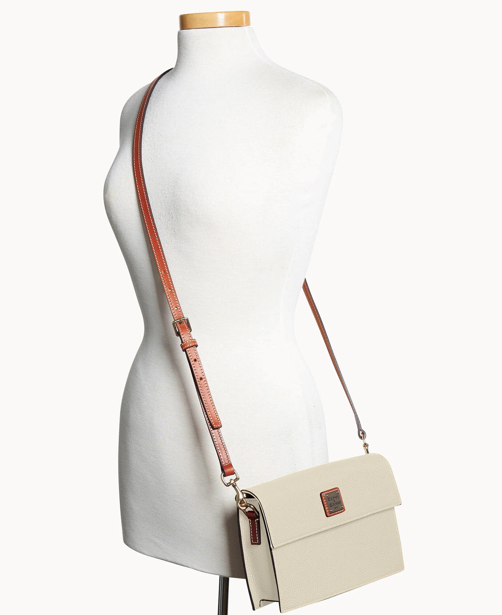 Pebble Grain East West Flap Crossbody - Image 40