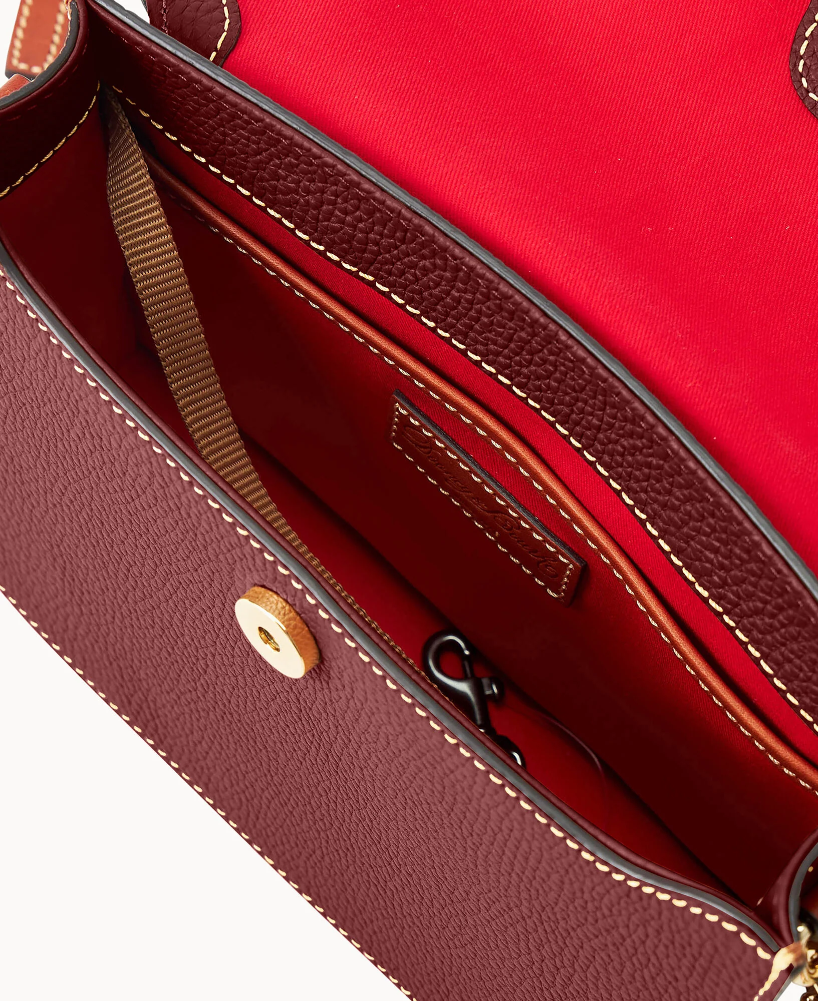 Pebble Grain East West Flap Crossbody - Image 43