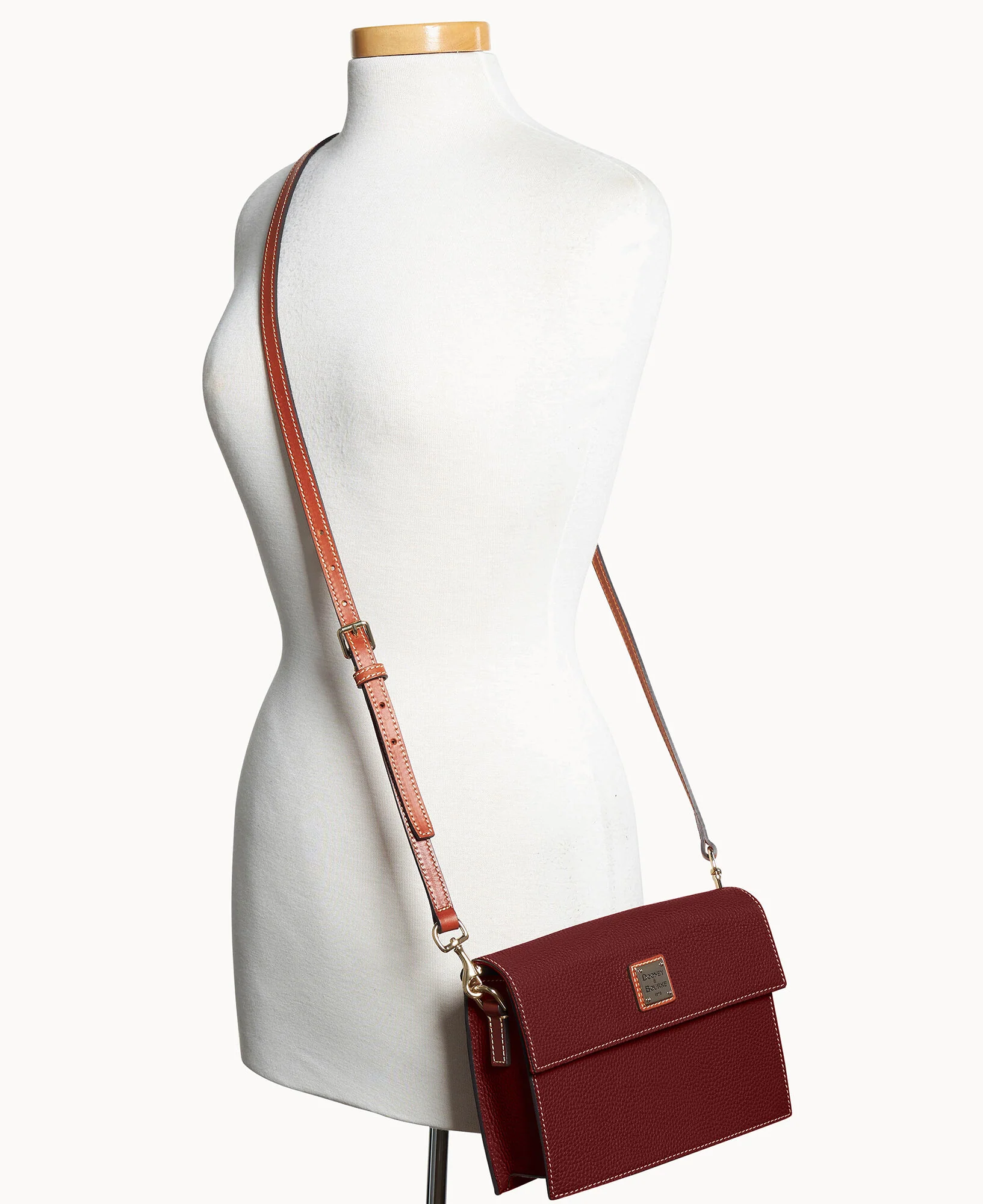 Pebble Grain East West Flap Crossbody - Image 45