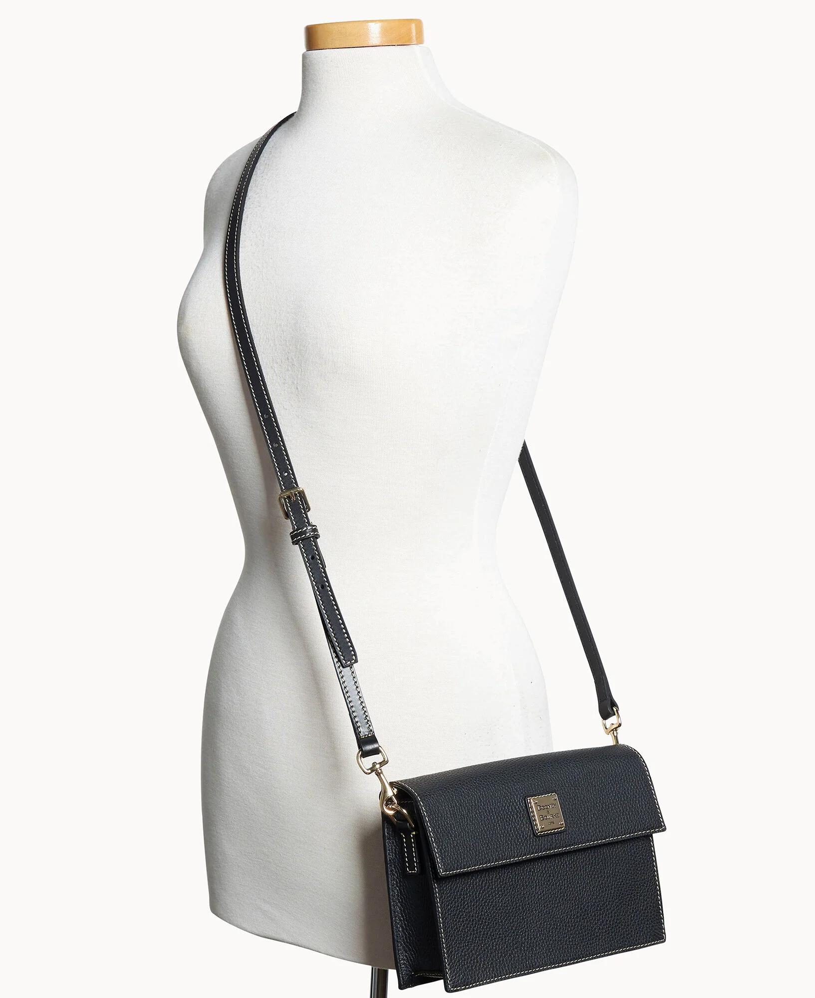 Pebble Grain East West Flap Crossbody - Image 5