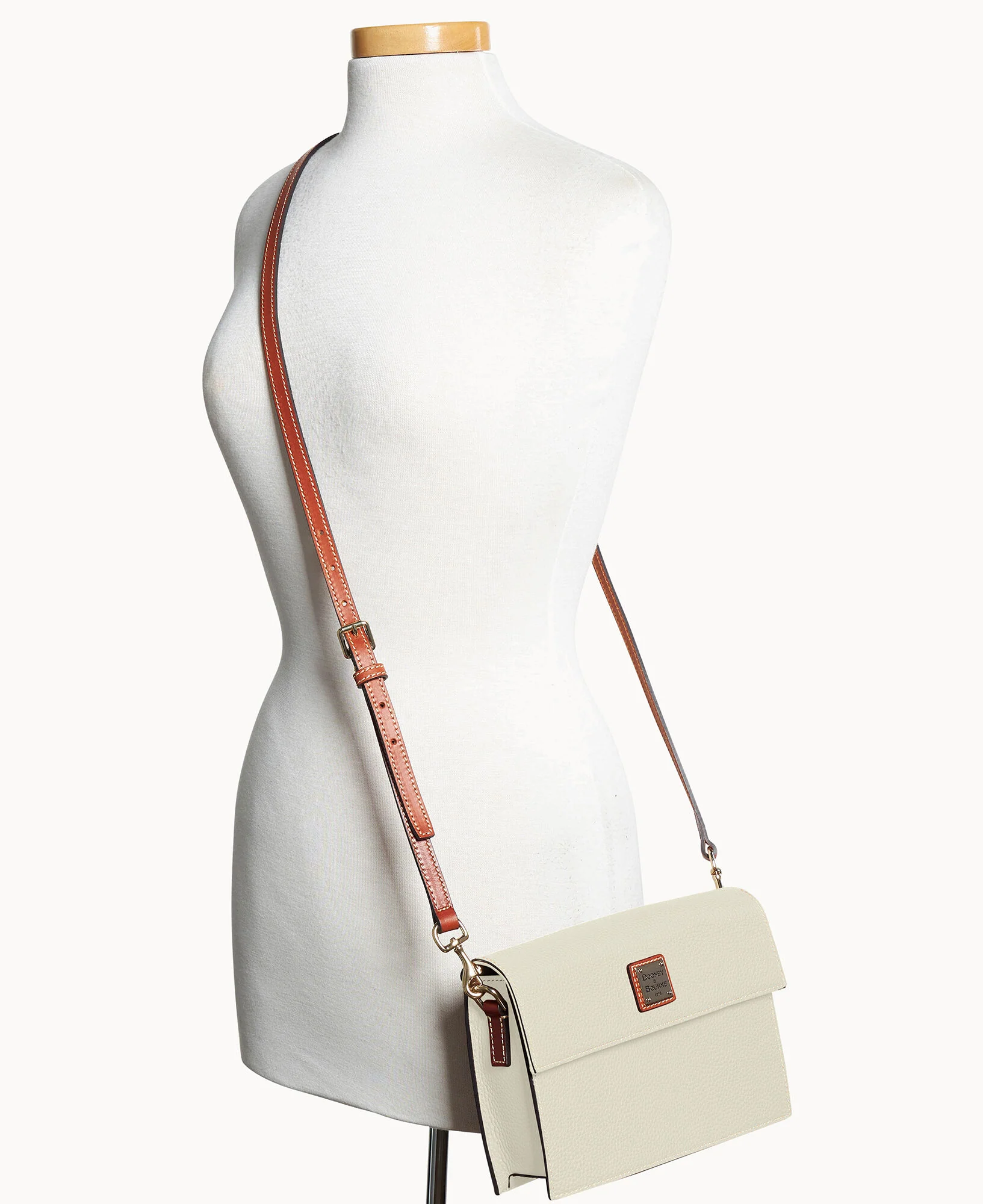 Pebble Grain East West Flap Crossbody - Image 60