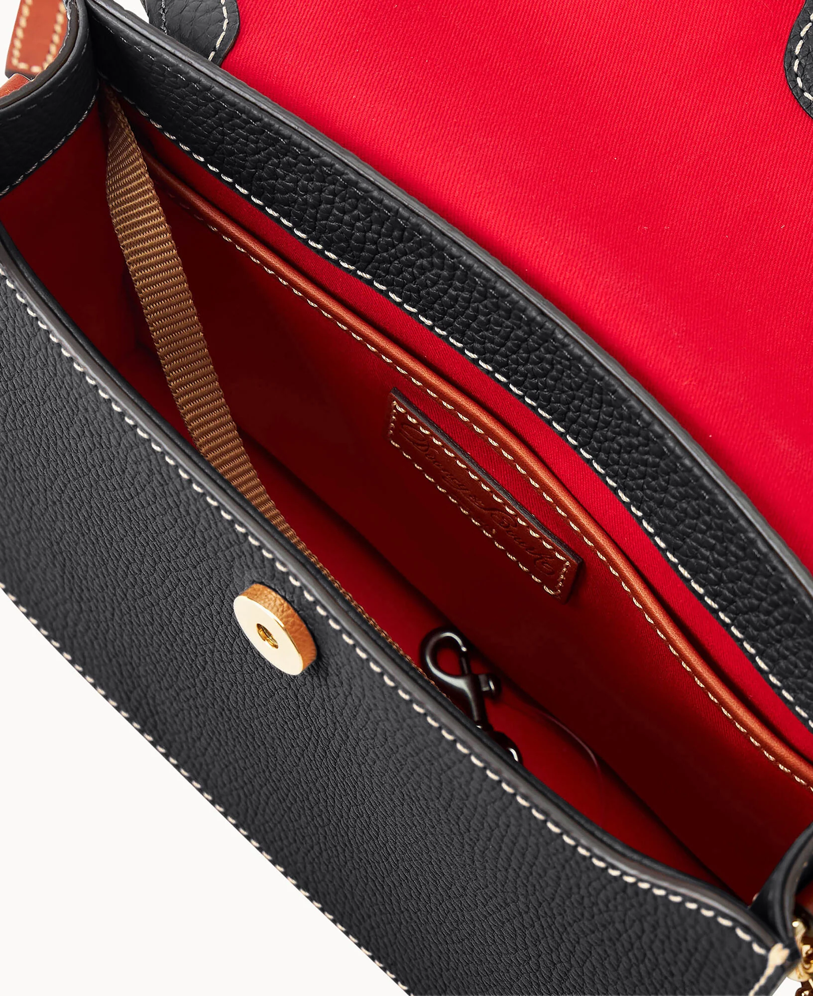 Pebble Grain East West Flap Crossbody - Image 8